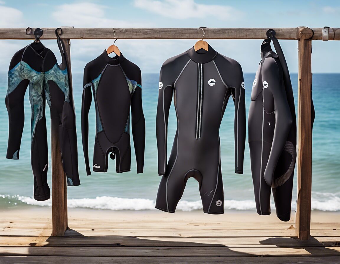 Green Wetsuits and Rash Guards